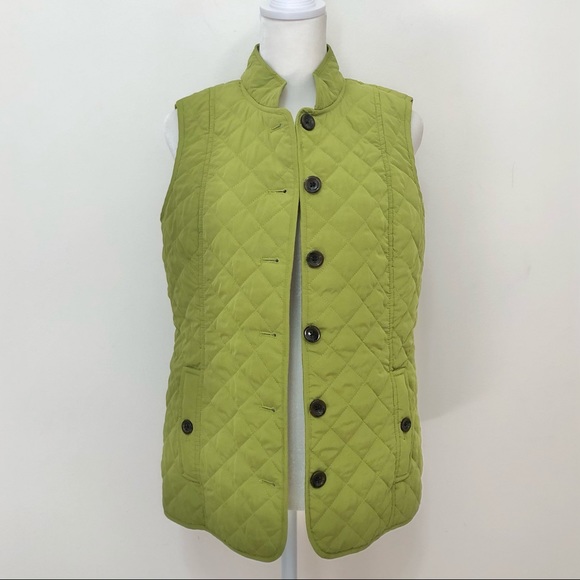 J. Jill Jackets & Blazers - J. Jill Green Quilted Vest